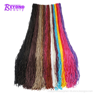 private label Long thin Zizi ombre Box Braids  28inch Micro Knot Zizi Braids Curly zizi box Crochet Hair Extensions Crochet